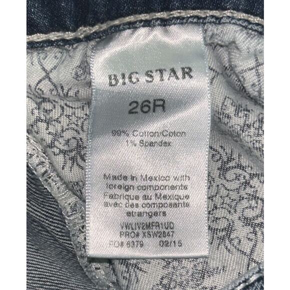 Big Star Vintage Bootcut Distressed Low-Rise Jeans Women's 26X31 - Picture 7 of 7